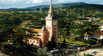 In the center of Dalat Vietnam travel
