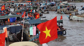 Marché flottant de Cai Rang au Vietnam